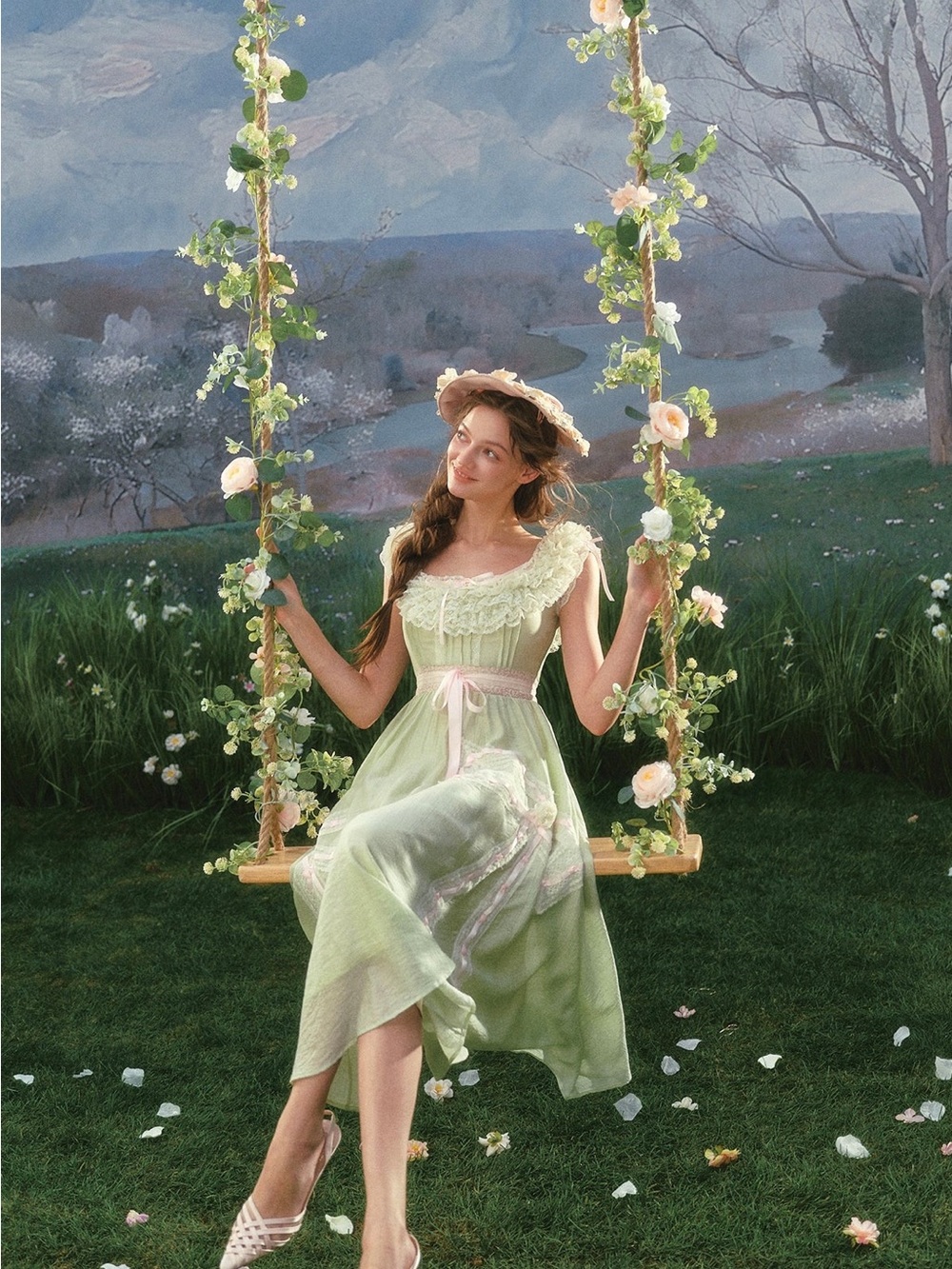 NEW LaceMade Green Kite Dress - Picture 5 of 16
